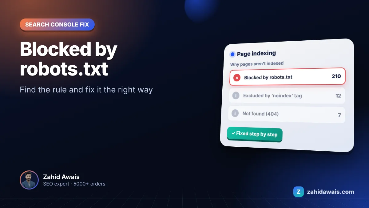 Blocked by robots.txt: how to fix it