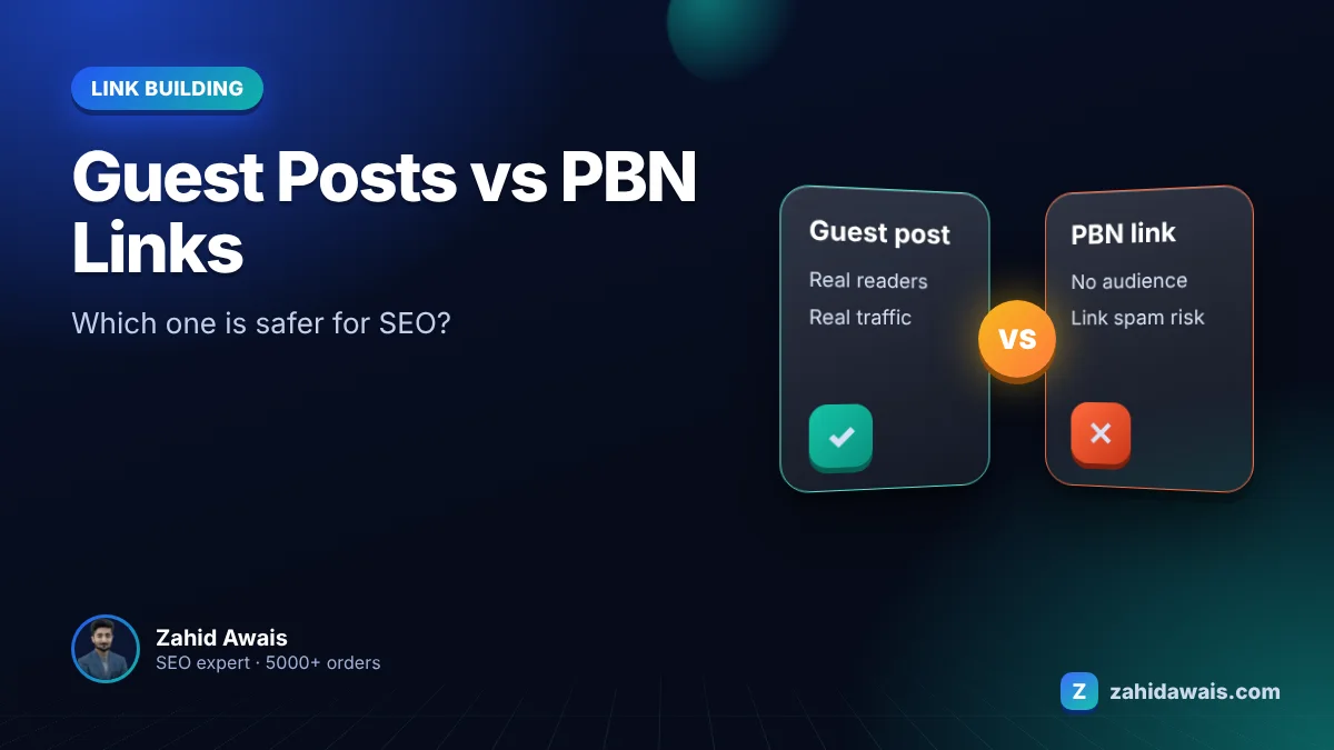 Guest posts vs PBN links: which is safer?