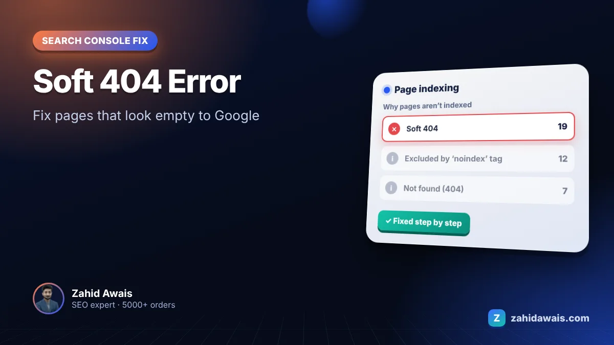 Soft 404 error: what it is and how to fix it