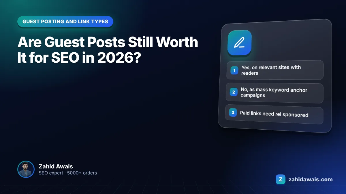 Business owner weighing the value of guest posts for SEO in 2026
