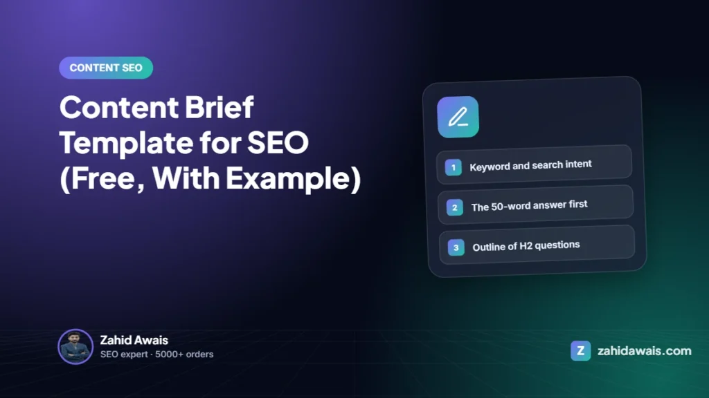 Content Brief Template for SEO (Free, With Example)