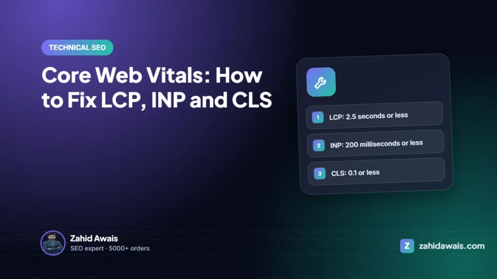 Core Web Vitals: How to Fix LCP, INP and CLS