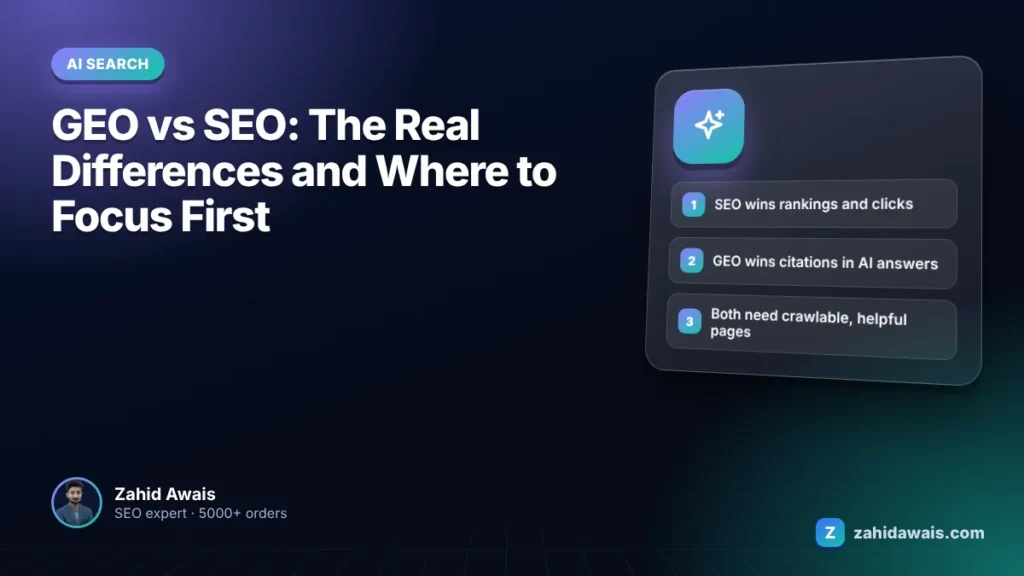 GEO vs SEO: The Real Differences and Where to Focus First