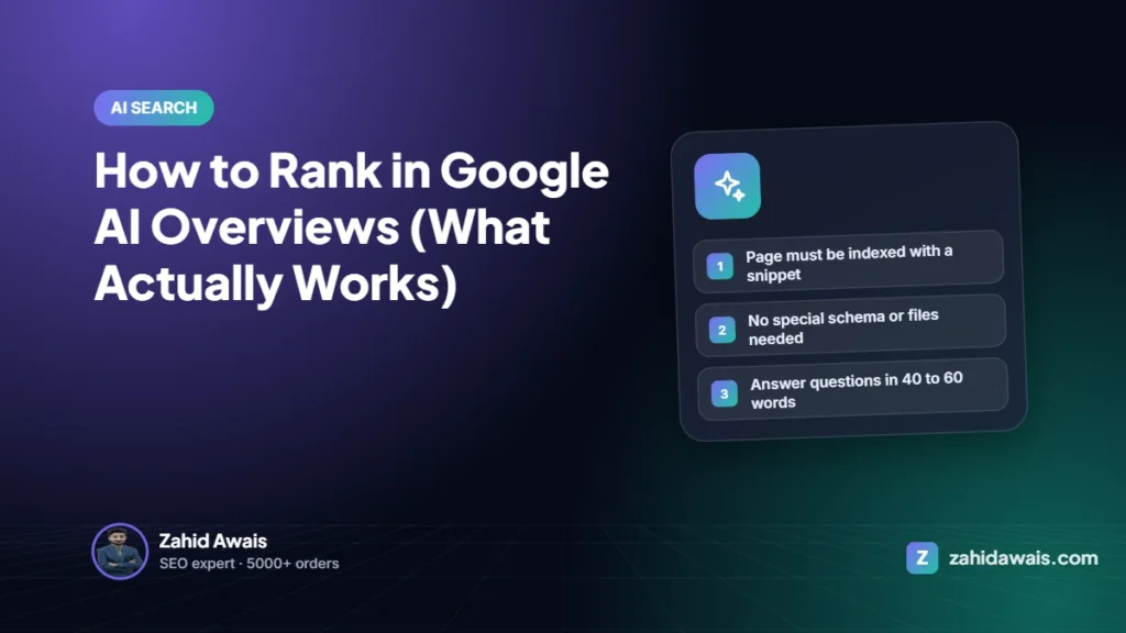 How to Rank in Google AI Overviews (What Actually Works)