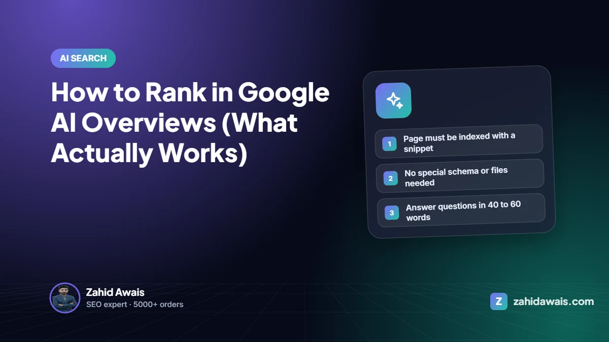 How to Rank in Google AI Overviews (What Actually Works)