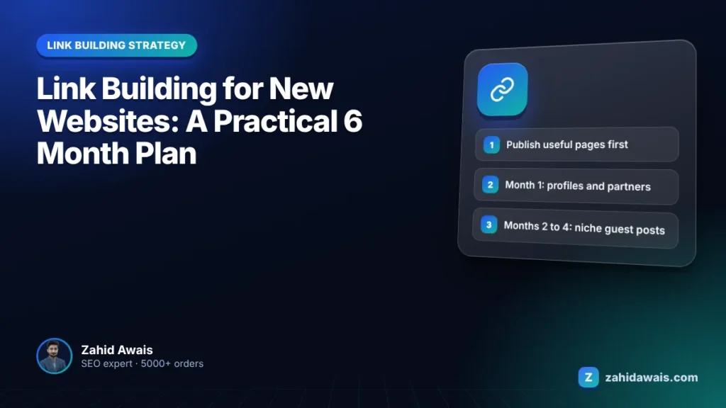 Link Building for New Websites: A Practical 6 Month Plan