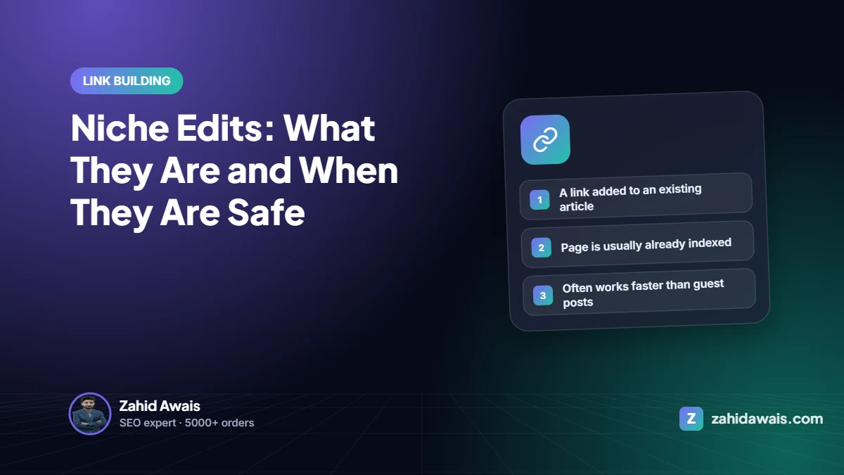Niche Edits: What They Are and When They Are Safe