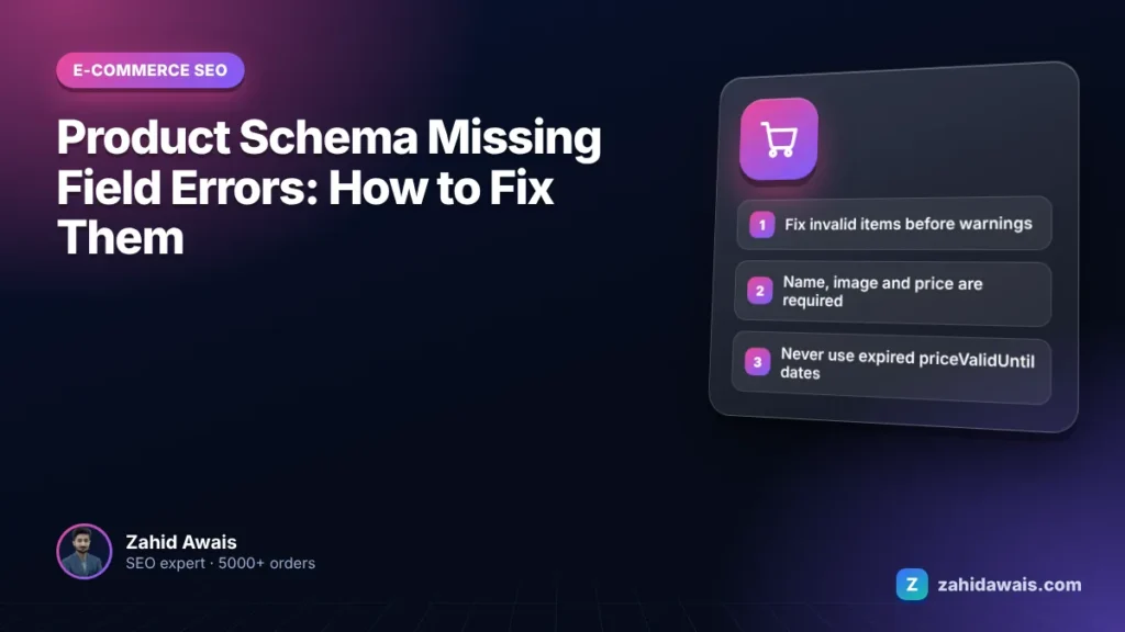 Product Schema Missing Field Errors: How to Fix Them