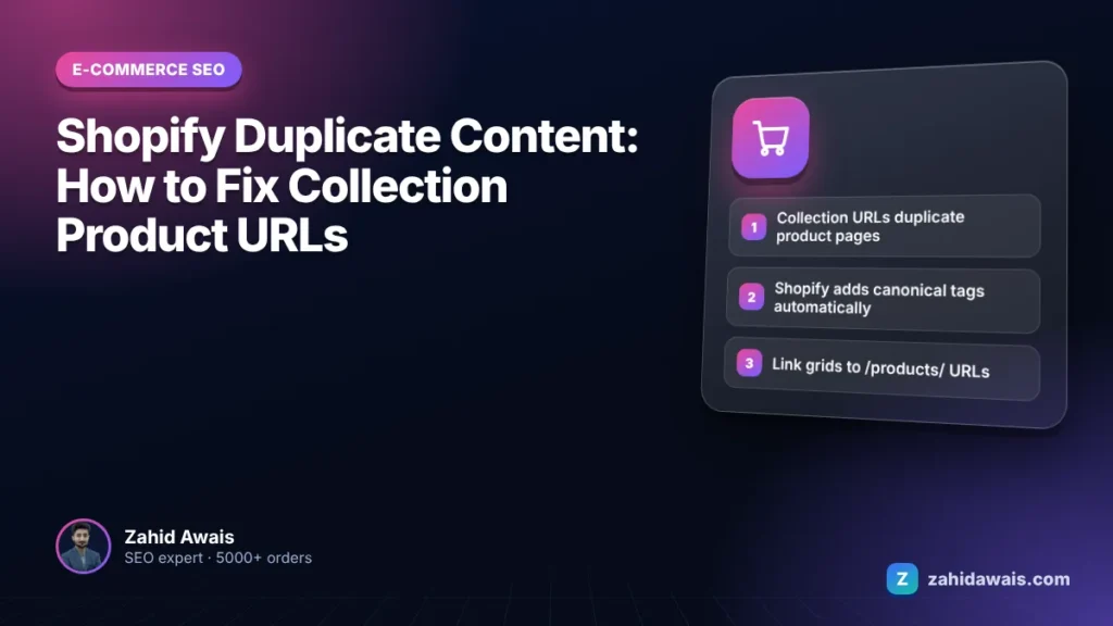 Shopify Duplicate Content: How to Fix Collection Product URLs
