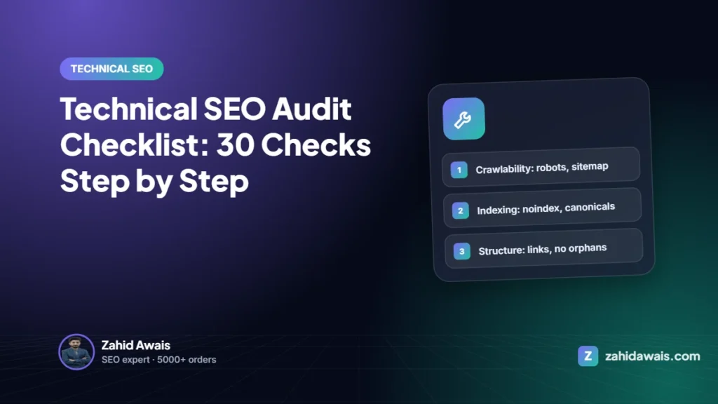 Technical SEO Audit Checklist: 30 Checks Step by Step