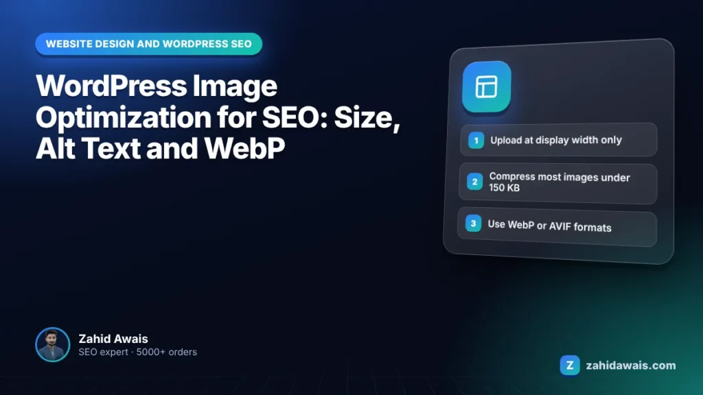 WordPress Image Optimization for SEO: Size, Alt Text and WebP
