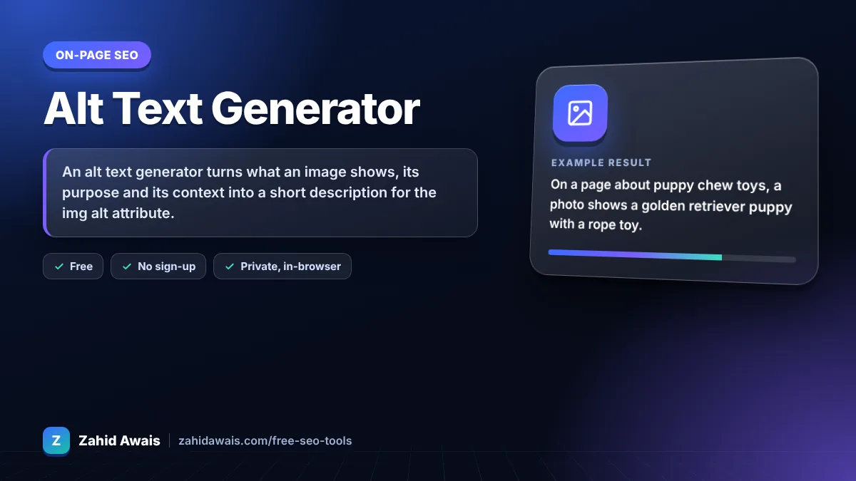 Alt Text Generator: what it does and an example result