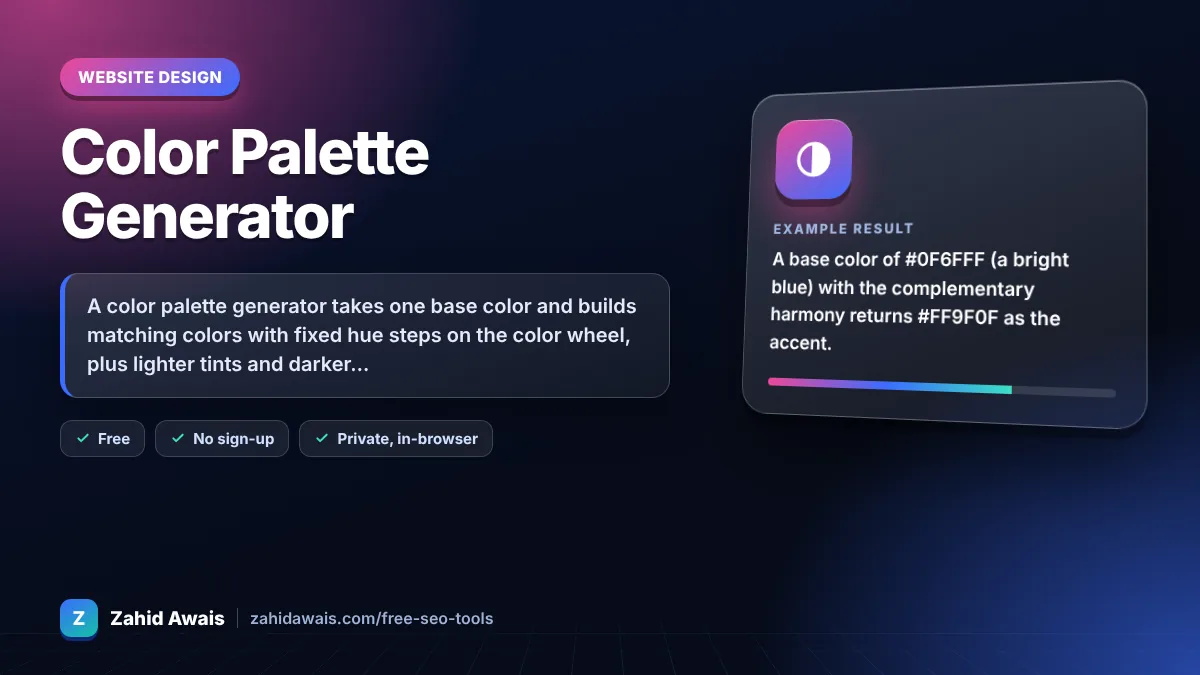 Color Palette Generator: what it does and an example result