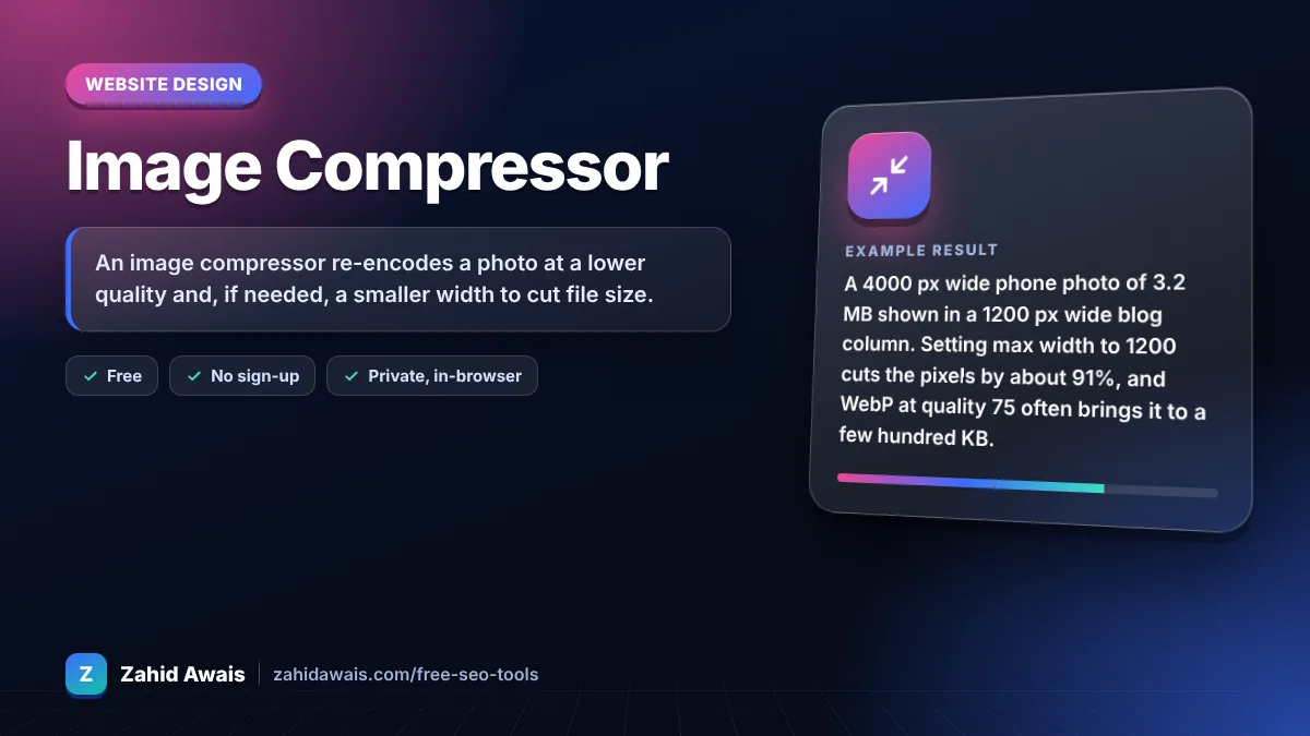 Image Compressor: what it does and an example result