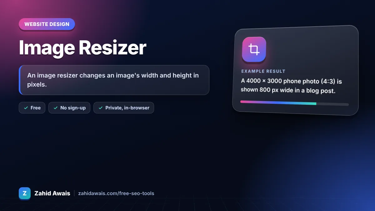 Image Resizer: what it does and an example result