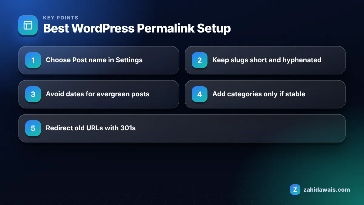 Key points: Best WordPress Permalink Setup